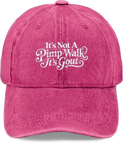It's Not A Walk It's Gout Funny Old Man Medical Hat for Mens Soft Washed in Kuwait