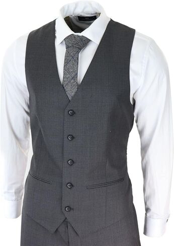 Dark Grey Charcoal 3-Piece Suit for Men by Paul Andrew in Saudi Arabia