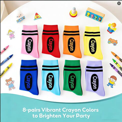 4/8 Pairs Women's Knee High Socks, Colorful Double Stripe Soft Cotton Stockings in Kuwait