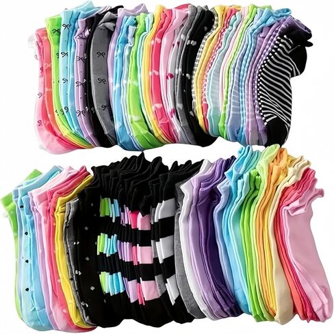 20 pairs of candy colored socks, casual breathable low-top socks, women's stockings and stockings in Kuwait