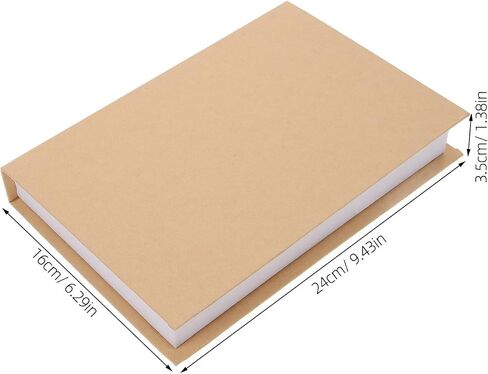 SUPVOX ديكور محاكاة كتاب نموذج مجموعة 3 قطع 24x16.5x3 سم زخرفة كتاب صناعي للمنزل والمكتب عرض طاولة القهوة باللون الأبيض والأسود كرافت in Kuwait