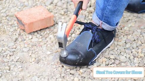 Guard Steel Toe Covers: Heavy Duty Leather Overshoes for Work Boots with Adjustable Strap (Size 5-12 US) in Kuwait