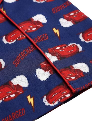 Disney Cars Pajamas for Boys, 2 Piece Coat Style Lightning McQueen Pajamas for Toddler Boys, Lightning McQueen Pjs for Kids in Kuwait