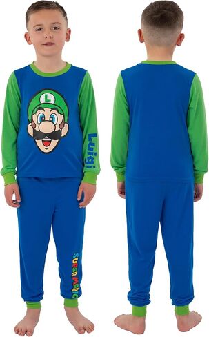 Super Mario Pajamas, 2 Pack Boys Pajamas, Gaming Boys Pjs, Mario Kids Pajama Set in Kuwait