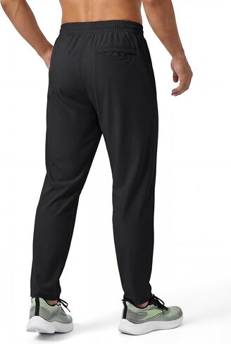 MAGCOMSEN Men's Joggers with Zipper Pockets Workout Sweatpants Running Jogger Pants Athletic Track Gym Hiking in Kuwait