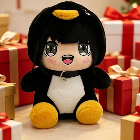 وسادة رمي من القطيفة على شكل بطريق Gugugaga للمعجبين والأصدقاء لطيفة بشكل جميل (Penguin A) in Kuwait