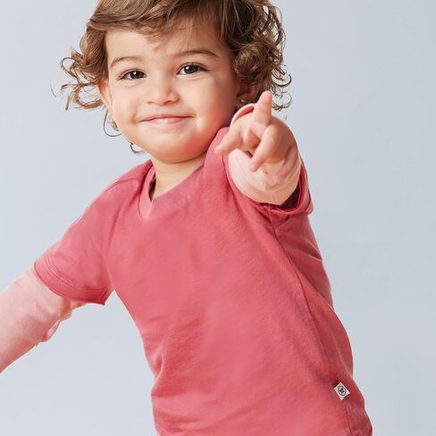 HonestBaby Baby Toddler & Kids' 100% Organic Cotton Short Sleeve T-Shirts (10-Pack) in Kuwait