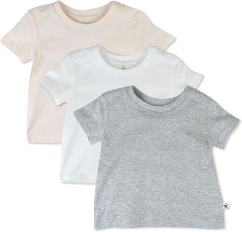 HonestBaby Baby Toddler & Kids' 100% Organic Cotton Short Sleeve T-Shirts (10-Pack) in Kuwait
