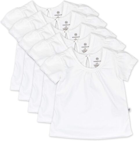 HonestBaby Baby Toddler & Kids' 100% Organic Cotton Short Sleeve T-Shirts (10-Pack) in Kuwait