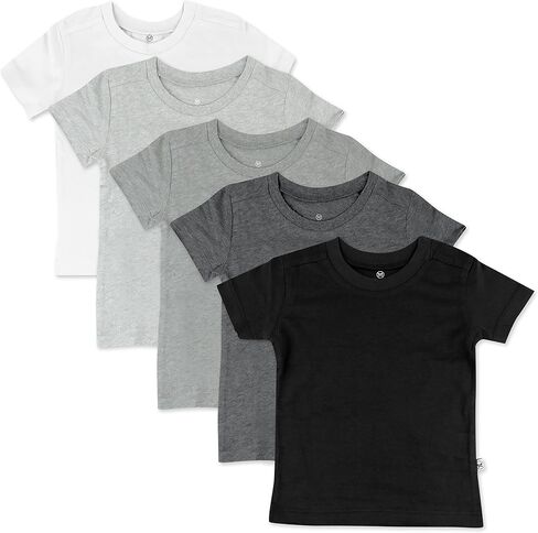 HonestBaby Baby Toddler & Kids' 100% Organic Cotton Short Sleeve T-Shirts (10-Pack) in Kuwait