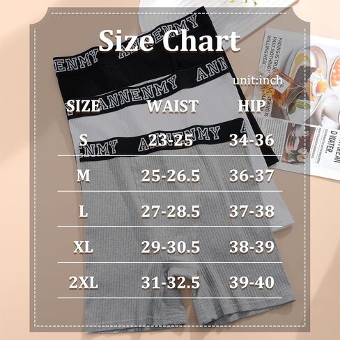 Annenmy Womens Boy Shorts Underwear Cotton Boxer Briefs High Waisted Panties Full Coverage Anti Chafing Ladies Briefs 3 Pack in Saudi Arabia