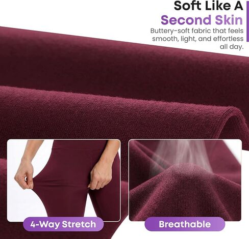 Leggings with Pockets for Women, High Waisted Tummy Control Yoga Pants, Buttery Soft Squat Proof Workout Leggings in Saudi Arabia