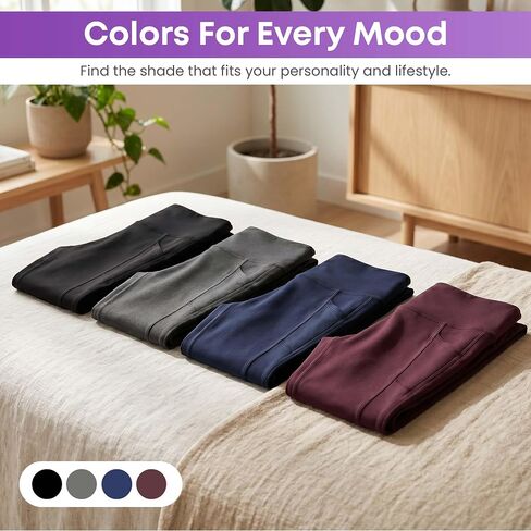 Leggings with Pockets for Women, High Waisted Tummy Control Yoga Pants, Buttery Soft Squat Proof Workout Leggings in Saudi Arabia