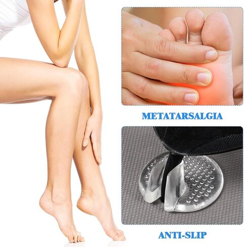 6 Pairs Silicone Gel Toe Guard Cushions Thong Sandal Toe Protectors Pad Heel Cushion Pads Insert for High Heels Sandals Slippers in Kuwait