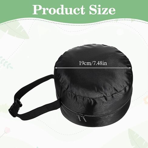 Neck Pillow Bag, Compresses Neck Pillow Case with Zipper, Quick Release Clasp Attaches to Luggage for Travel, Journey Airplane Train, Pillows Not Included, Black in Kuwait