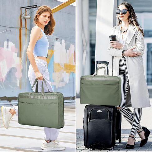 SUNUP Hanging Packing Organizer for Travel, 5 in 1 Portable Packing Cube for Suitcase, Hanging Bags for Clothes Travel, Foldable Small Duffle Bag for Women, Green in Kuwait