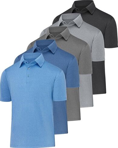 MLYENX 7 Pack Long Sleeve Shirts + 5 Pack Polo Shirts （Size: XL） in Saudi Arabia