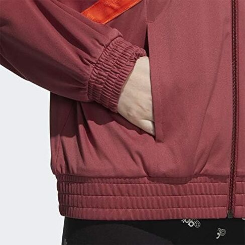 adidas Womens x Zoe Saldana Collection U-4-U Track Jacket, Red, Large in Kuwait