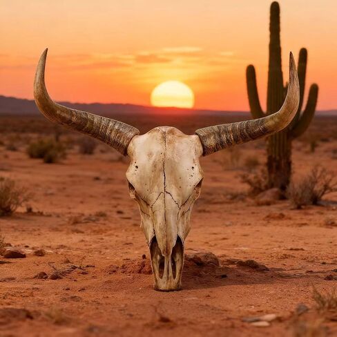BKCEHCRS Cow Skull Wall Decor, Longhorn Wall Decor with Carved Details, Hand-Carved Authentic Taxidermy Cow Skull bull skull wall decor 8.2 * 7.8 * 4.5inch,Black 2 in Saudi Arabia