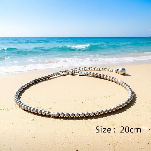 Pyrite Ankle Bracelet for Women,Natural Stone Beaded Adjustable Foot Anklet,Fashion Jewelry Gift in Saudi Arabia