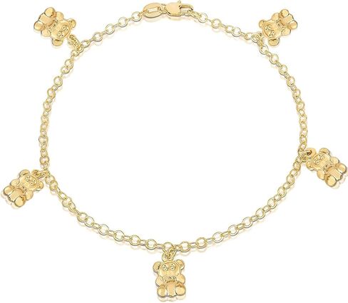 Savlano 14K Gold Plated 10 Inches Pendant Charm Chain Summer Anklet for Women Comes With a Gift Box in Kuwait