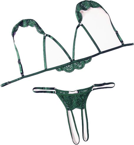 Avidlove Lingerie for Women Sexy Bra and Panty Sets Floral Lace Cutout Lingerie Set 2 Piece Outfits in Saudi Arabia
