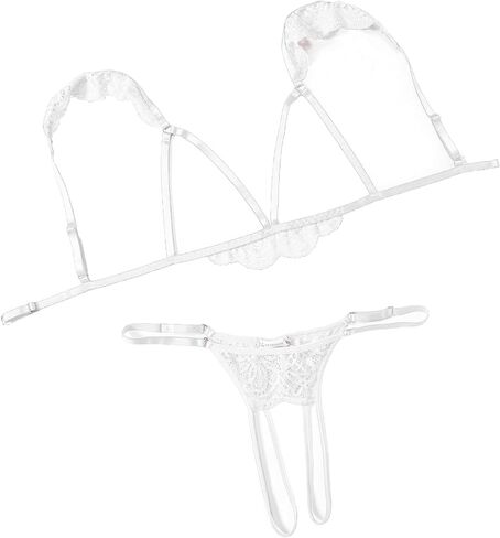 Avidlove Lingerie for Women Sexy Bra and Panty Sets Floral Lace Cutout Lingerie Set 2 Piece Outfits in Kuwait