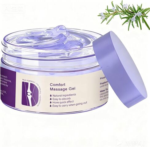 Kresin Joint Comfort Purple Gel, Kresin Joint Comfort Massage Gel, Soothes Discomfort for Neck, Back, Knees, Lumbar, and Feet, Absorb Quickly and Non-Greasy, 1.76 OZ, Violet in Saudi Arabia