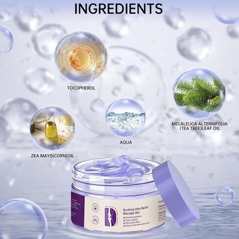 2PCS Joint Pain Relief Purple Gel Soothing Massage Cream,Joint Purple Gel Soothes Knees Lumbar Neck Hands and Feet Jointgel Activities Throughout The Body in Saudi Arabia