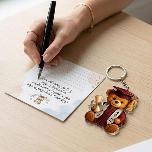 Graduation Bear Keychain 2026 Graduation Gifts Class Of 2026 Graduation Keychain for University College Middle High School Graduate 2026 Cute Grad Bear Gift, Graduation Gifts in Saudi Arabia