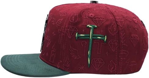 Ferreti Hats FT172 Gorra de San Judas Tadeo - San Judas Hat for Men & Women - Wine Red Saint Jude Premium Snapback Hat for Men & Women, Gorras para Hombres Originales in Saudi Arabia