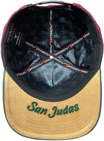 Ferreti Hats FT172 Gorra de San Judas Tadeo - San Judas Hat for Men & Women - Wine Red Saint Jude Premium Snapback Hat for Men & Women, Gorras para Hombres Originales in Saudi Arabia