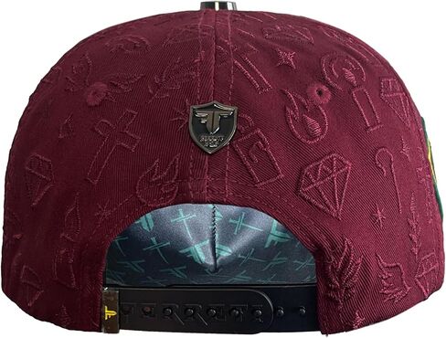 Ferreti Hats FT172 Gorra de San Judas Tadeo - San Judas Hat for Men & Women - Wine Red Saint Jude Premium Snapback Hat for Men & Women, Gorras para Hombres Originales in Saudi Arabia