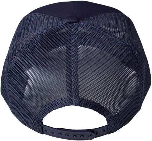 Rock Off officially licensed products Men's Morgan Wallen Oval Logo Trucker Cap Navy Blue in Kuwait
