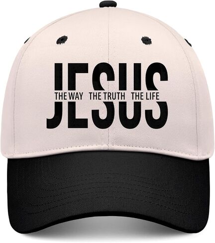 Jesus The Way The Truth The Life Baseball Cap Unisex Vintage Christian Hat Men Women Gift Trucker Hats in Saudi Arabia