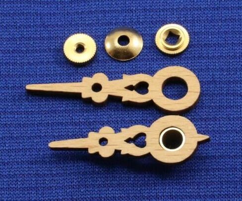 Generic Replacement for Wood Cuckoo Clock Hands Fits Regula for 70 mm or 2 3/4"" Dial w/Nuts in Kuwait