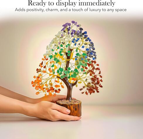 Freedom Mastery Chakra Tree of Life | Healing Crystals Stones for Abundance | 7 Chakra Crystal Tree of Life Manifestation, Meditation & Positive Energy | Ideal Home Decor & Prosperity in Saudi Arabia