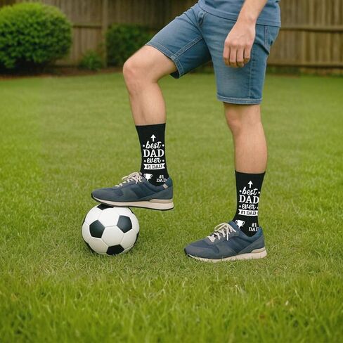 Fathers Day Dad Gift for Dad Father in Law Husband, Novelty Birthday Gift for Dad, Funny Socks for Dad, Best Dad Ever Gifts from Daughter Son Wife, Retirement Gag Gift for Dad in Saudi Arabia