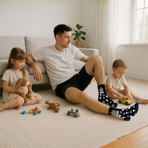 Fathers Day Dad Gift for Dad Father in Law Husband, Novelty Birthday Gift for Dad, Funny Socks for Dad, Best Dad Ever Gifts from Daughter Son Wife, Retirement Gag Gift for Dad in Saudi Arabia