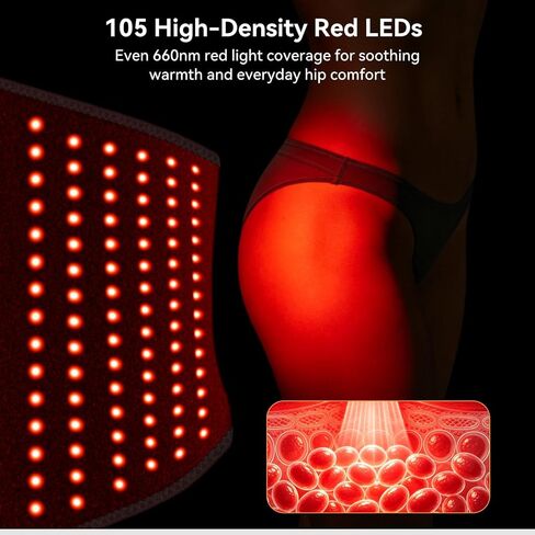 Yabuu Cordless Heated Massage Pad for Hip,Sciatica Pain Relief,Biut-in 5000mAh Battery with 3-Speed Temperature Control,Soothing Vibration,Electric Heating Pad for Lower Back,Thigh,Hips,Ideal Gift in Kuwait