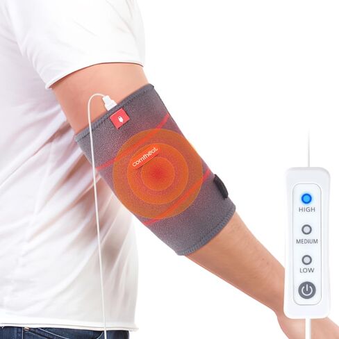 الكوع وسادة التدفئة التفاف لآلام المفاصل USB ساخنة الكوع هدفين لالتهاب الأوتار ومرفق التنس المحمولة الرطبة العلاج الحراري كم الكوع درجة حرارة قابلة للتعديل (غير قابلة للشحن) in Kuwait
