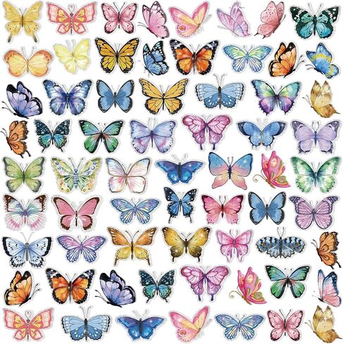 100 Pcs Summer Butterfly Pins Bulk Colorful Butterfly Lapel Pins Brooches Decoration Gift for Backpack Clothes Women Mothers Teachers Nurse in Kuwait