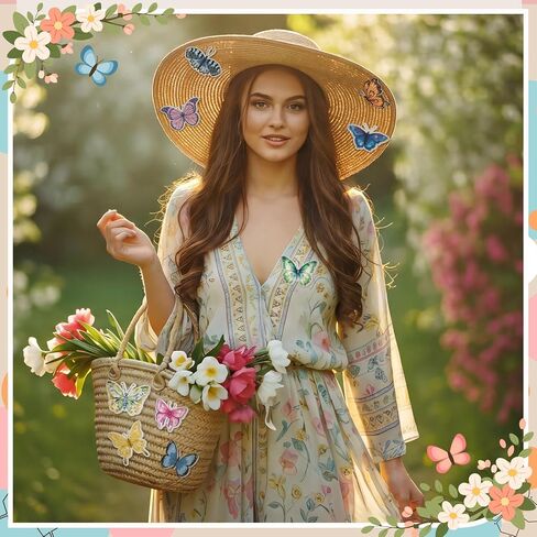 100 Pcs Summer Butterfly Pins Bulk Colorful Butterfly Lapel Pins Brooches Decoration Gift for Backpack Clothes Women Mothers Teachers Nurse in Kuwait
