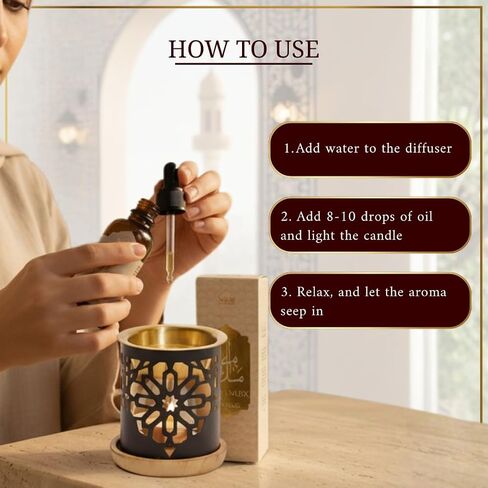 Dukhni White Musk 30ml Fragrance Oil – Premium White Musk Diffuser Oil for Home Fragrance, Aromatherapy, Clean Musky Aroma for Living Room, Bedroom, Office, Long Lasting Scent for Relaxation, Ambience in Kuwait