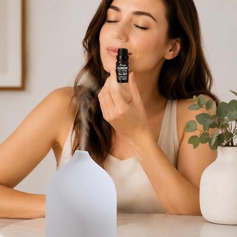 Gooamp SUNDAY-001 Diffuser Oil Essential Oils Blend - Vanilla/Rose/Jasmine - 10mL 0.33fl.oz - Suitable for Water, Anhydrous, Reed, Cold Air, and Automobile Diffusers - Ideal for DIY Crafts in Saudi Arabia