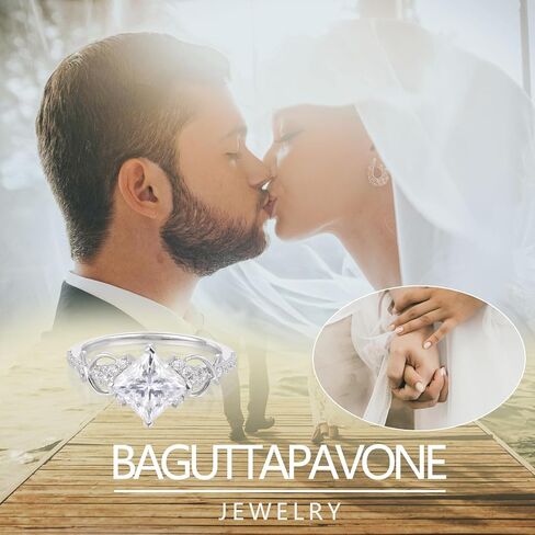 Moissanite Engagement Rings for Women, 925 Sterling Silver Engagement Ring, 14K White Gold Plated Wedding Bands Moissanite Halo Rings, Promise Eternity Ring for Her in Saudi Arabia