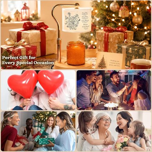 Candle Warmer Lamp with Timer Dimmable - Christmas Birthday Gifts Christian Gift for Women - Adjustable Dimmable Warm Melt Wax Jar Modern Home Decor Table Light for Home Decor Living Bedroom in Saudi Arabia