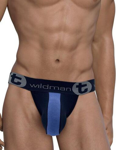 Wildmant Cotton Big Boy Pouch شريطية حزام رياضي أسود / أزرق ملكي in Kuwait