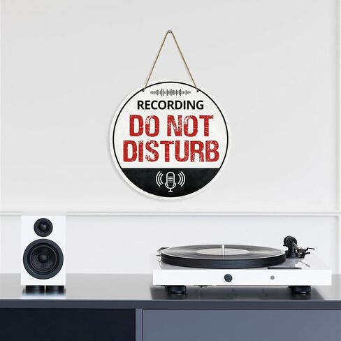 Do Not Disturb Recording in Progress Sign - Hanging Door Sign for Music Room and Recording 12 x 12 Inches in Saudi Arabia