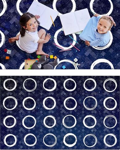 OLEEK Large Classroom Rug Elementary 8x13 - Washable Classroom Rugs for Kids Room - Classroom Carpet Elementary - Kids playroom Rug 8 x 13 - Preschool Rugs for Classroom - Schoolgirl Classroom Decor in Saudi Arabia